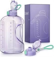 Cutewolf 128oz Purple Hourly Water Bottle A8