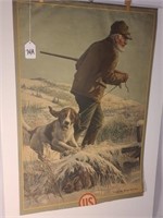 Vintage Poster Hunter w/ Dog