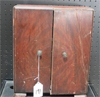 Small Vintage 2 Door Wooden Storage Cabinet