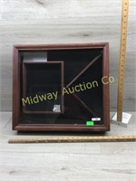 WOOD GLASS FRONT DISPLAY CABINET