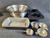 Stainless Steel Bowls, Better Baker Mold, Loaf