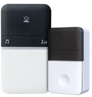 Piezo BlackWhite Plastic Wireless DoorChime Kit$31