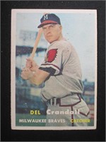 1957 TOPPS #133 DEL CRANDALL BRAVES