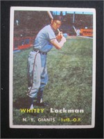 1957 TOPPS #232 WHITEY LOCKMAN GIANTS