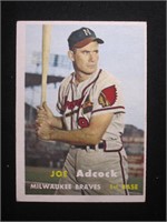 1957 TOPPS #117 JOE ADCOCK MILWAUKEE BRAVES