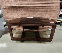 Nice Wood/Glass Top Tv Stand