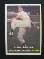 1957 TOPPS #53 CLEM LABINE BROOKLYN DODGERS