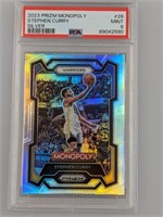 2023 Prizm Monopoly Stephen Curry Silver PSA 9