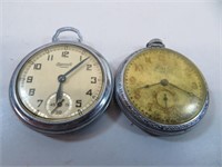 2 Old Pocket Pocket Watches Non Working