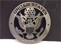 U.S .Army Insignia Laser Cut Polished Clear Coated
