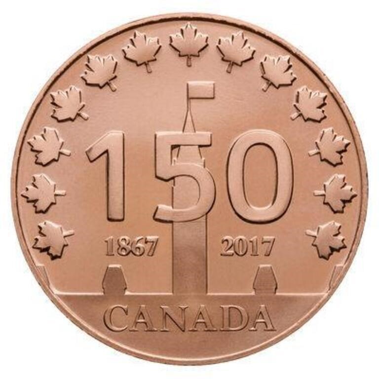 Canada 150 1867-1967 Bronze Medallion