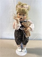 Boo Bear and Me Porcelain Doll 13 inch By Jan