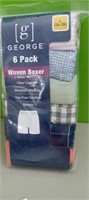 (6) Large Woven  Boxers