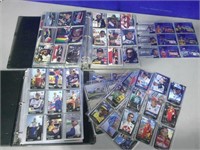 2 binders and Nascar cards