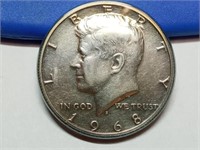 OF) 1968 S Silver Proof Kennedy half dollar