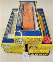 (5) A.H.M. HO Scale Train Cars In Boxes