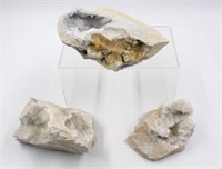 (3) Rocks W/ Fine Crystals