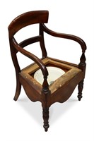 Australian Colonial Cedar Commode Carver,