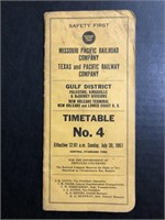 JULY 30, 1967 MOPAC GULF DISTRICT TIMETABLE NO. 4