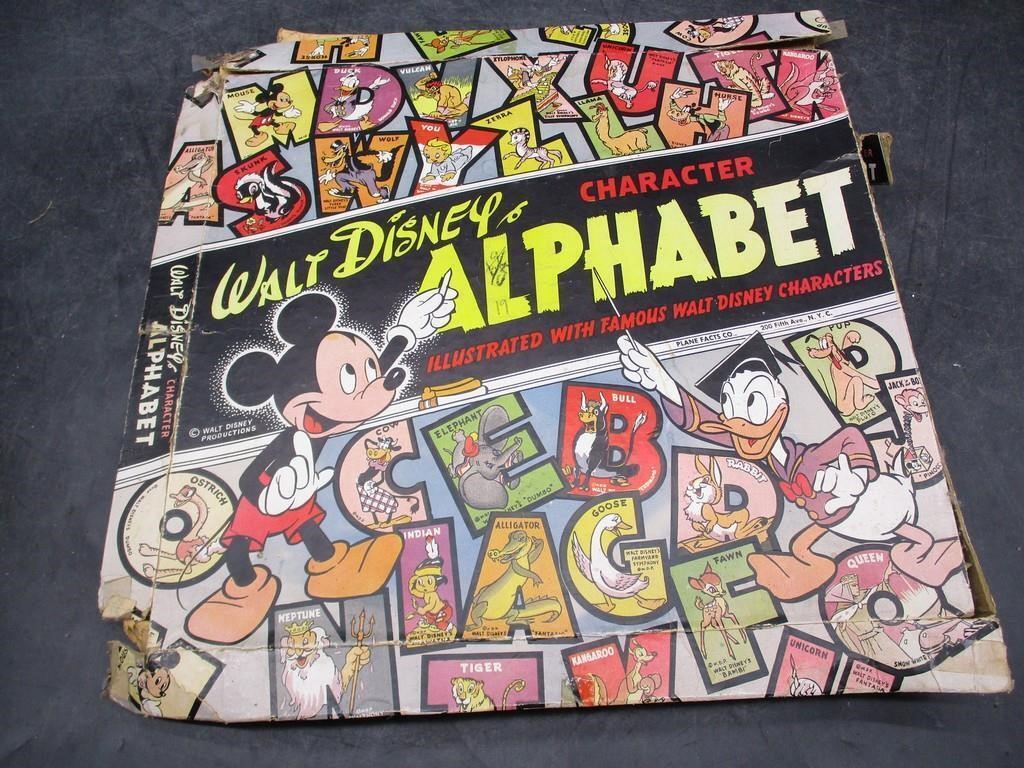 Vintage Mickey Mouse Alphabet