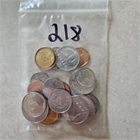 Bag of Misc Foreign Coins