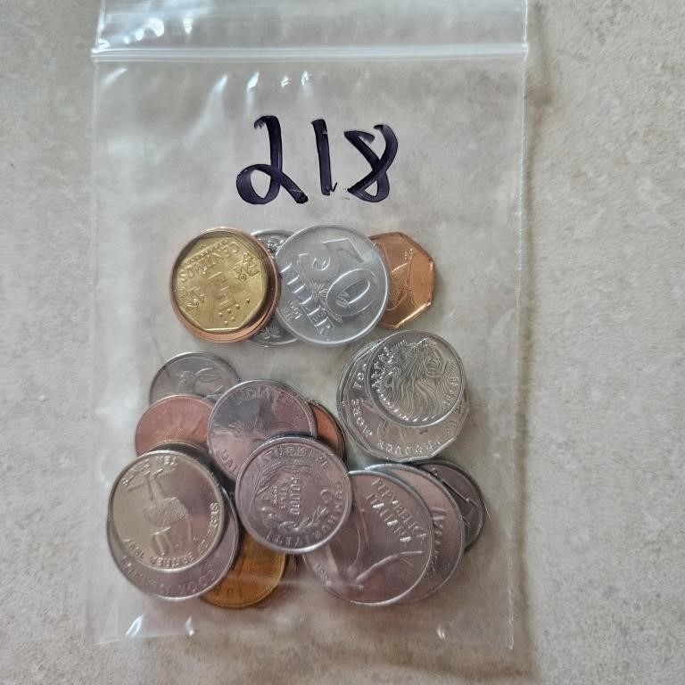 Bag of Misc Foreign Coins