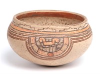 Ancient Polychrome Costa Rican Pottery Bowl