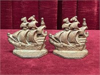 Tall Ships Cast Iron Bookends