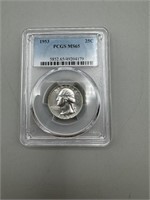 1953 PCGS MS65 Washington Silver Quarter