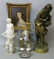 SOME OF THE SILVER, STATUARY & ART IN THIS AUCTION