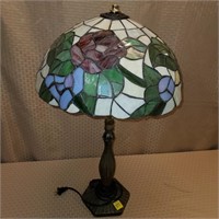 Reproduction Stain Glass Table Lamp