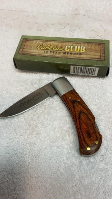 Cabela’s club 10 year member knife