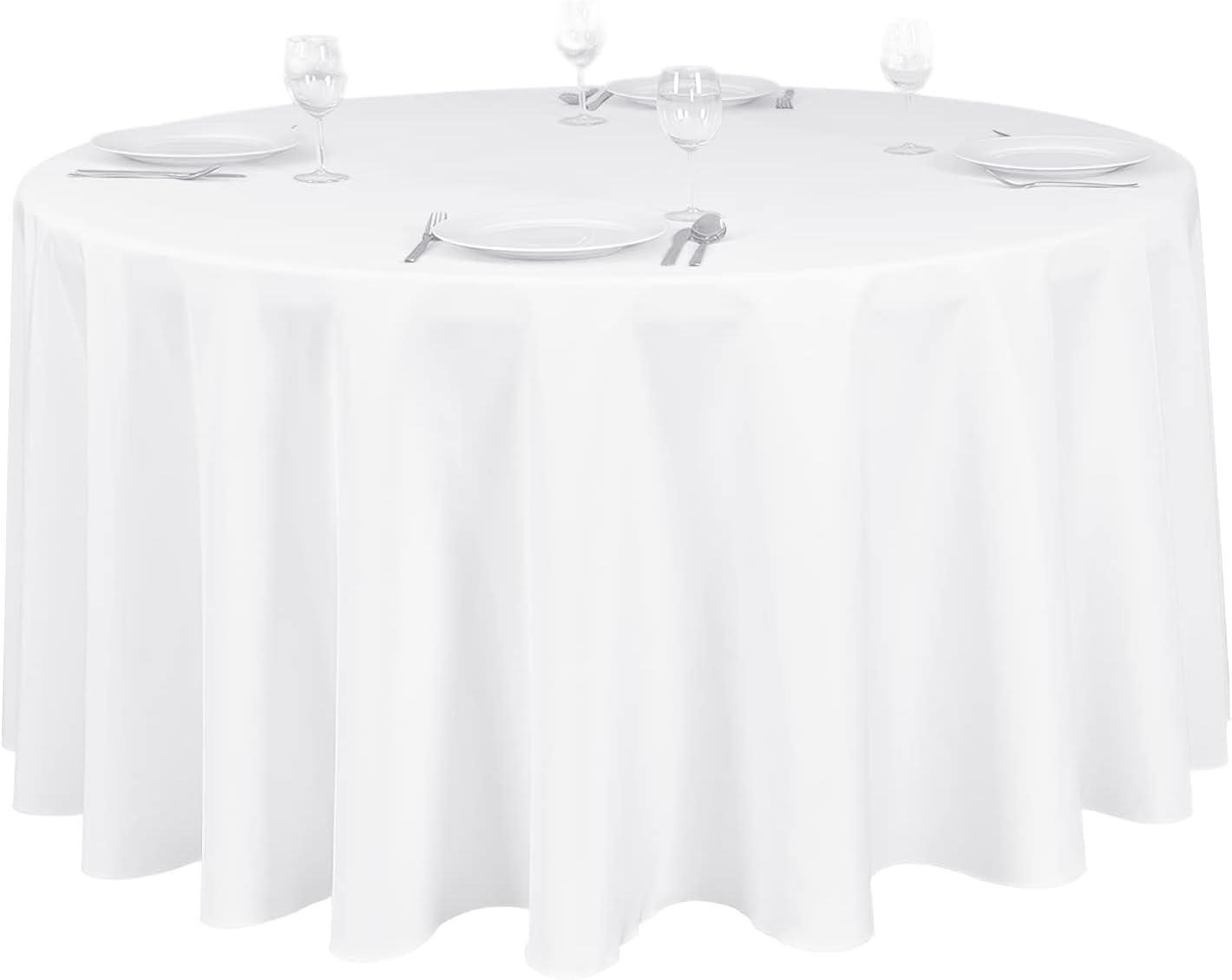 128Inch Round Tablecloth 8Pcs