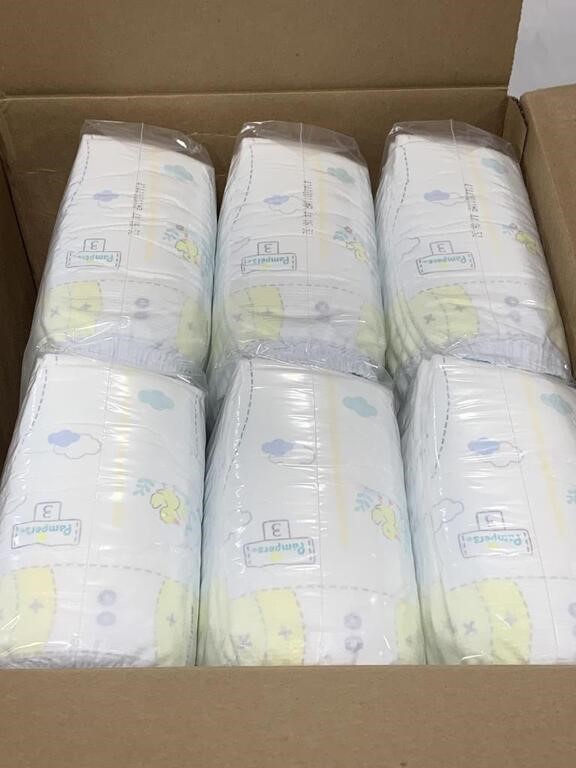PAMPERS SWADDLERS ACTIVE BABY DIAPERS SZ3 16-28LB