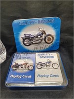 Harley Davidson Playing Cards   & Tin