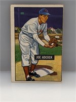 1951 Bowman #323 Joe Adcock RC Cincinnati Reds HN