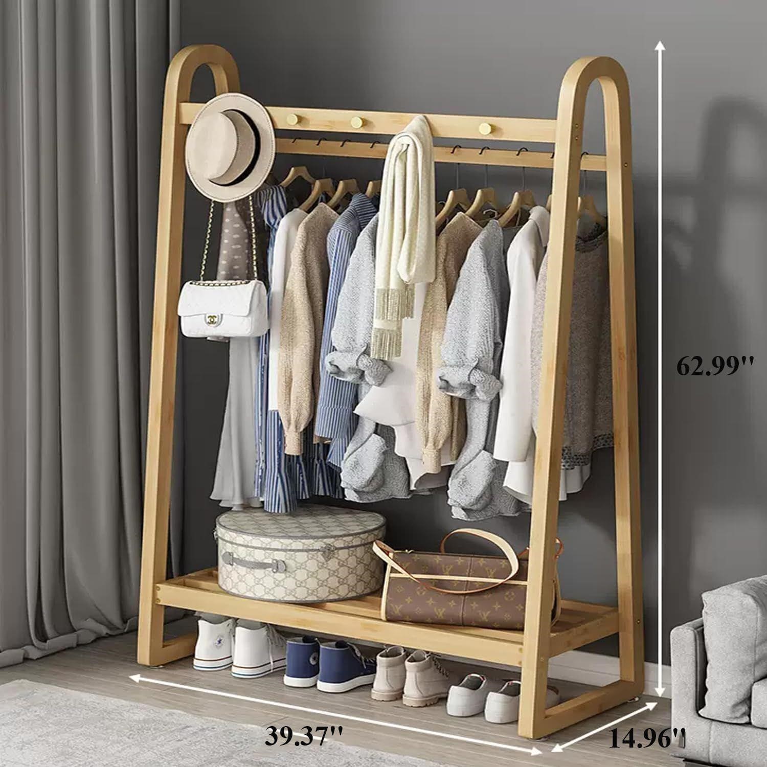 Bamboo Clothes Rack