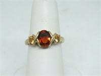 14K GOLD CITRINE RING