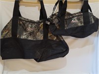 (2) Mossy Oak Camo Tote Bags: 1- XL, 1- Small