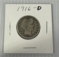 1916-D Barber Quarter