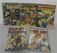 5 Marvel comics group Iron Man comics