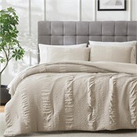 Home Textile Twin Comforter Set, Beige