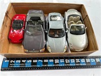 4 Diecast cars