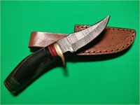 6 Inch Handmade Stag Horn Damascus Skinning Knife