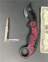 2 Knives - Dragon & Bullet/Knife Necklace