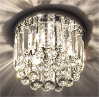 Crystal Chandelier Light fixture 15.75 in diameter
