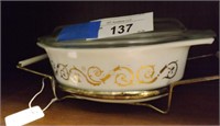 Pyrex Empire Scroll 043 with Cradle