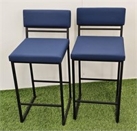 PAIR OF AMISCO EVERLY MODERN COUNTER STOOLS (2)