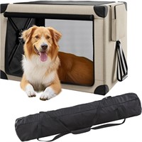 Cozzze Collapsible Dog Crate - 37 Inch Portable Do