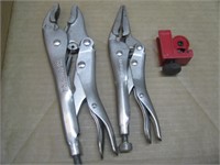 2 LOCKING PLIERS AND PIPE CUTTER